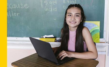 girl at computer